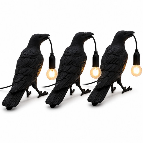 Raven tischlampe gothic - raven,