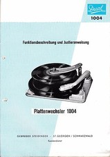 Service Manual-Anleitung für Dual 1004 