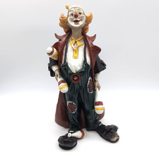 Vivian C. Clown Jongleur mit Kegel 27cm Figur | Vintage Italien handbemalt 1992