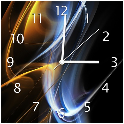 Wallario wanduhr aus glas - wallario,