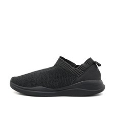 AND1 Herren Slip-On Sneaker Schwarz Stoff Low-Top Atmungsaktiv Lifestyle EU 43