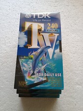 3x TDK TV 240 VHS Kassetten