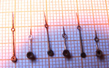 Alte neuwertige Taschenuhrzeiger Breguet goldfarben.. 6