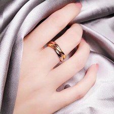 Dreier Ring Edelstahl Trio