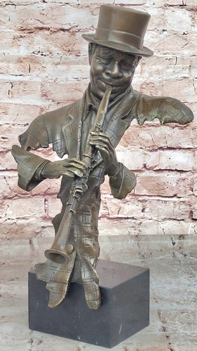 Bronze mann musiker - bronze,