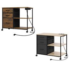 Aktenschrank Rollcontainer Büroschrank Druckertisch mit Rollen Druckerschrank