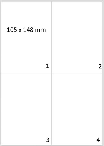 Versandetiketten 105 148 - 105, mm