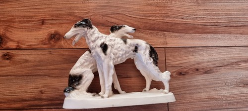 Porzellanfigur windhunde - porzellanfigur,