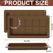 2x Dubai Schokoladenform aus Silikon tiefe Form zum selber machen von Tafeln HOT