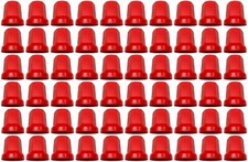 60x Rot Radmutterkappen Schutz Abdeckung Ø32 mm für hohe Schrauben für LKW
