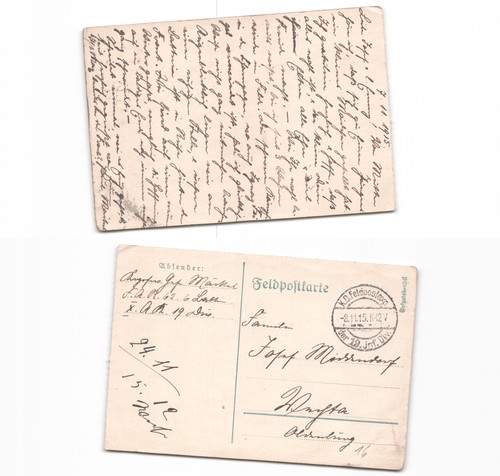 Feldpostkarte nach - (n290816),