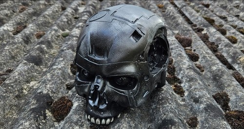 Terminator t800 damaged - t800, skull