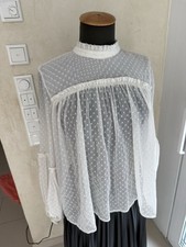 H&M CHIFFON BLUSE 38 (40) NUDE