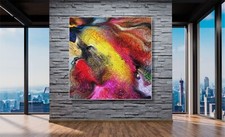 ABSTRAKT MALEREI BUNT DEKO