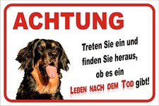 Schild S0373 Achtung Hovawart