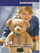 Infoblatt Karstadt Stofftiere Teddybären Kuscheltiere ca.2003
