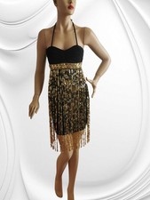 Abendkleider, Cocktailkleid, PartyKleid, Mit Pailletten Fransen, IntegriertenBH