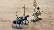 Alte Zinnfiguren bemalt Reiter