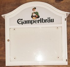 Gastro Schaukasten mit Beleuchtung Speisekarte Gampert-Bräu stabil Metall