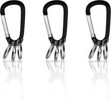 Schlüsselbund Karabiner 3er