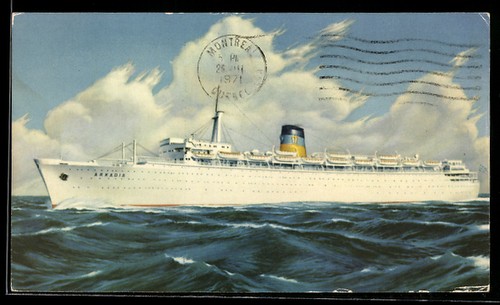Ansichtskarte passagierschiff - ansichtskarte,