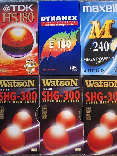 Vhs video kassetten - 6,