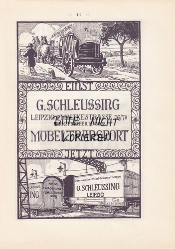 Leipzig werbung 1910 g - leipzig,,