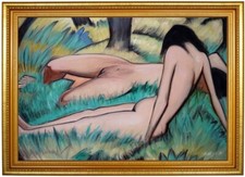 Ölbild Otto Müller zwei