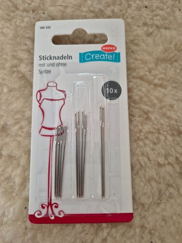 Sticknadeln mit und - ×, ohne