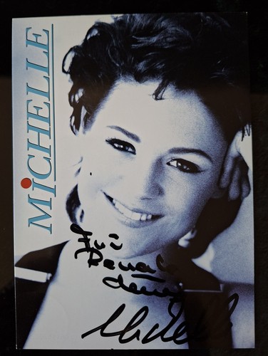 Autogrammkarte von michelle - autogrammkarte,