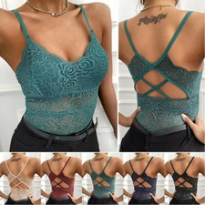 Damen Sexy Spitze Tank Top