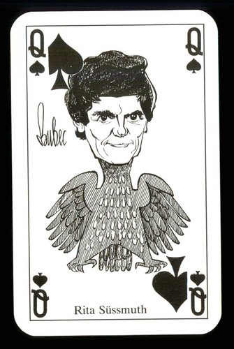 Spielkarte rita sussmuth - rita,