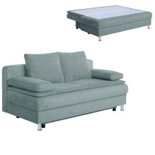 Schlafsofa - eisblau -
