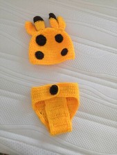 Baby 0-3 Monaten Fotoshooting Kostüme Set Tiere Giraffe Mütze & Decke