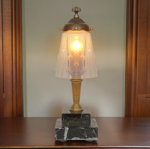 Art deco tischlampe - art,