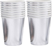 16 Silber Einwegbecher
