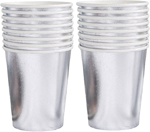 Silber einwegbecher - 16,