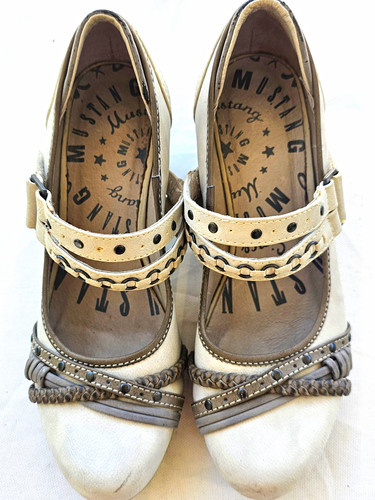 Mustang damen pumps - beige, gr