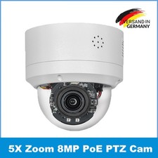 Hikvision kompatible 4K 8MP 5X Optical ZOOM Dome IR PTZ IP Kamera 2Way Audio DE