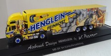 Herpa MB SK `94 HENGLEIN FEINKOST RÖMER Kühlkoffersattelzug 1:87 PC+OVP (SB1411)