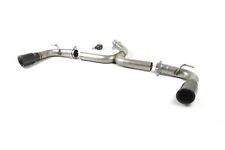 Edelstahl Sportauspuff für VW Golf 7 GTD Sport & Sound Paket 90mm Schwarz