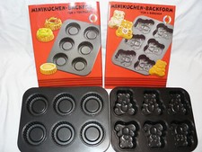 2 Minikuchen Backform Bärchen und Torteletts 35 x 26cm