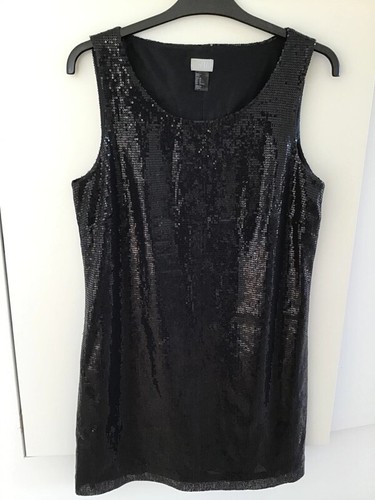 Pailletten kleid schwarz - kleid, h&m