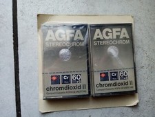Agfa Chromdioxid-II  Musik LeerCassette -top. - ovp.  (2x auf Blisterkarte ovp.)