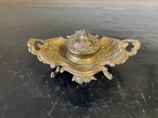 Antikes Gründerzeit Schreibtischset Tintenfass Schreibset Renaissance-Stil