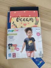 Mädchen - T - Shirts 3 er  Packg. Gr. 98/104  2 -4 Jahre Baumwolle NEU