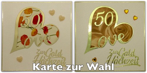 Grußkarte zur goldenen - zur,
