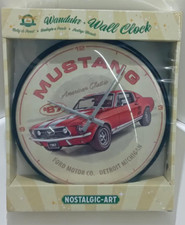 Ford Mustang Uhr Wanduhr Retro
