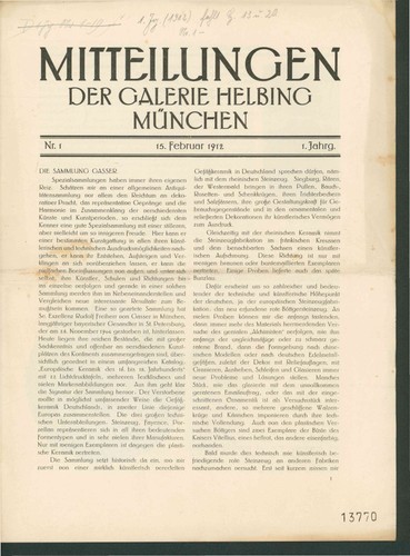 Mitteilungen der galerie - der,