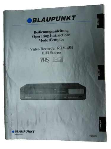 Blaupunkt bedienungsanleitung - blaupunkt,